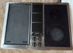 Jenn Air 30" Electric Cooktop Black Burner + Griddle Downdraft JED8230ADS. Fixed Price $929.07.