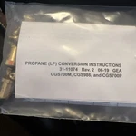Ge Propane (lp) Conversion Orifice Kit Models- CGS700M CGS986 CGS700P Cafe. Fixed Price $45.00.