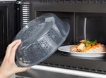 Microwave Food Cover Plastic Plate 10IN Steam Vent Splatter Lid Ikea. Fixed Price $13.00.