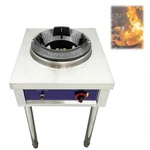 Single Burner Commercial Lpg High Fire Stir-fry Stove Without Baffle Open Style. Fixed Price $302.68.