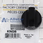 Whirlpool Range Surface Burner Knob W11222048. Fixed Price $56.28.