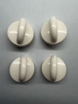 Set Of 4 Ivory Range Cooktop Burner Control Knobs 183D8252 Valox KIP5C99. Fixed Price $12.00.