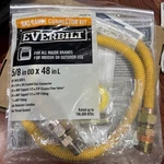 New Everbilt Gas Range Connector Kit 5/8" X 48" 98255 Indoor/outdoor All Brands. Fixed Price $13.00.