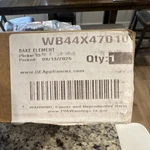 Appliances WB44X47010 Bake Element Genuine Replacement Part. Fixed Price $20.93.