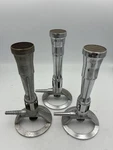 Lot Of 3 Fisher Meker Burners Made Usa Model 1201-21 Natural Gas Bunsen. Fixed Price $29.95.