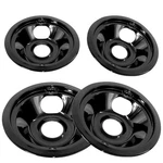 Appliancemates Black Porcelain Drip Pans Set 4-PACK 318067041 & 318067051.... Fixed Price $28.41.
