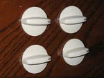 (4) Whirlpool Range RF368 Parts Bisque Almond Knobs. Fixed Price $19.99.