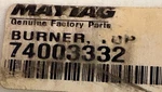 74003332 Maytag Standing Pilot Dual Gas Burner. Fixed Price $70.00.