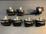 Wolf Gas Range Oven Knob Set 7 Pieces Oem Matte Black/stainless Open Box. Fixed Price $109.99.