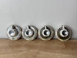 Vintage Frigidaire Stove Oven Range Burner Knob White Silver Set Of 4 M1818. Fixed Price $26.40.