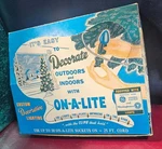 Vtg 1950'S Ge Ad-a-lite On 25 Light Set Original Box. Fixed Price $29.95.