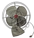 Vintage 12 Fan Grey Gray 4 Metal Blades Tested - Works!. Fixed Price $53.86.