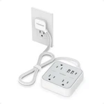 Tessan Small Flat Plug Power Strip Surge Protector Charging Station For Office. Fixed Price $19.99.