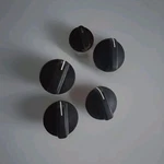 Stove Knob Set WP3196231, Whirlpool Range-black, 4 Large, Small Oem. Fixed Price $10.68.