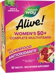 Alive! Women's 50+ Complete Multivitamins, Supports Healthy Heart, Brain, Bon.... Fixed Price $16.95.
