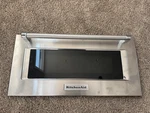 Kitchenaid KMBP107EBS 27 Microwave Oven Outer Door W11600218. Fixed Price $200.00.