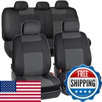 Bdk OS-409-CC-AAM Black Charcoal Synthetic Leather Seat Covers For Car Suv Van. Fixed Price $68.95.