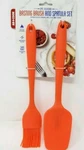 Art & Silicone Spatula Basting Brush, Set Of 2, Cooking Utensils, Orange. Fixed Price $10.99.