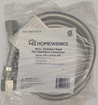 Homewerks Stainless Steel Gas Appliance Connector 48IN 3/4IN Fip Durable. Fixed Price $20.00.