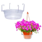 Curtis Wagner Plastics Hanging Basket Drip Pan, Clear, 12 Inch. Fixed Price $18.05.