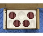 Wolf Red Knob Set (4PC) For CG304PS Cooktops, C-pics & Desc.. Fixed Price $199.00.