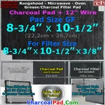 For Broan Caloric Gemline Microtek Microwave Rangehood Charcoal Filter 41F Gf. Fixed Price $17.98.