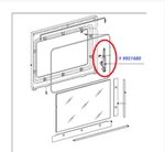 New! Genuine Miele Oven Door Hinge # 9951680. Fixed Price $185.00.
