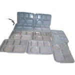 Texasware Made In Usa Speckled Confetti & Blue-gray Trays 14"X10". Fixed Price $63.38.