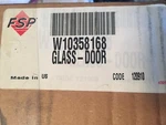 Whirlpool Microwave Outer Glass Door W10358168 New In Box Oem Black. Fixed Price $79.01.