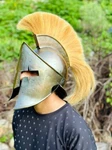Medieval Solid Steel Inner Leather Liner Best Gift Spartan 300 Movie Helmet New. Fixed Price $131.56.