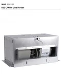Wolf 600CFM Inline Blower #808331 For Hood Vents, C-pics & Desc. Fixed Price $499.00.
