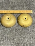 Pair Original Western Electric Woodbox Phone 2-1/4 Brass Bells Nos. Fixed Price $16.00.