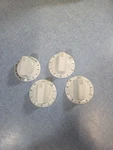 4 Kip 6U21 Kenmore Oven White Burner Knobs. Fixed Price $15.00.