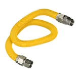 Plumbflex 36 Inch Gas With Fittings, Yellow Coated Connector, 1/2". Fixed Price $17.99.