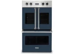 New Viking VDOF7301SB 30" Electric Double Wall Oven French-door, Slate Blue. Fixed Price $11999.00.