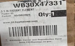 WB30X47331 Range 5.5 Radiant Element. Fixed Price $34.00.