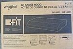 Whirlpool 30 Inch Ducted 270-CFM Black Under Cabinet Range Hood WVU17UC0JB. Fixed Price $129.00.