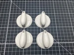 WP74008946--MAYTAG Whirlpool Range Bisque Chrome Knob Set Of (free Shipping). Fixed Price $25.00.