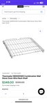 New Thermador MEM301WS Steel Telescoping Oven Rack, 21.625" WIDE/16.25" Deep. Fixed Price $300.00.