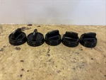 Lot Of 4 3161023 KIP1R15 Frigidaire Range Burner Knob Black Oven 358T197P. Fixed Price $49.99.