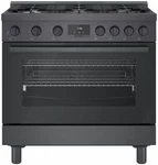 Bosch 800 Series 36" Sealed Burner Black Stainless Duel Fuel Range HDS8645U. Fixed Price $3499.00.