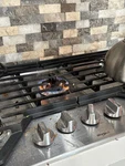 Whirlpool 5-BURNER Natural Gas Built-in Stainless Steel Cooktop, Silver/black. Fixed Price $300.00.