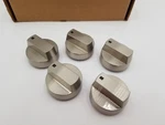 824489 Wolf Stainless Knobs For 36 Inch Professional Cooktop SET/5 R2-4B. Fixed Price $100.00.
