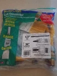New Brasscraft Gas Connector 1/2" Od X 36" Length For Range Dryer Water Heater. Fixed Price $10.00.