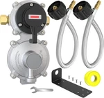 2-STAGE Automatic Changeover Lp Propane Gas Regulator With X 18" Pigtails. Fixed Price $66.22.
