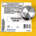 Whirlpool Range Surface Element Control Knob W10915061. Fixed Price $55.99.