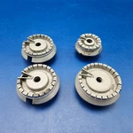 Genuine Gas Range, Burner Head Set Of # WB16K10024 WB16K10055 WB16T10046. Fixed Price $39.99.