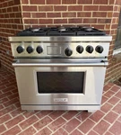 Wolf DF366 Dual Fuel Range Burner Gas Cooktop Electric Oven. Fixed Price $5499.95.