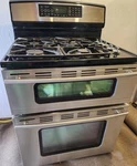 Jenn-air JDR8895AAS 30" Dual Fuel Black/stainless Convection Double Oven Stove. Fixed Price $997.50.