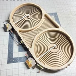 Kitchenaid Oem Cooktop Stove Electric Burner 4300W Double 8285849 - 17"X8. Fixed Price $399.95.
